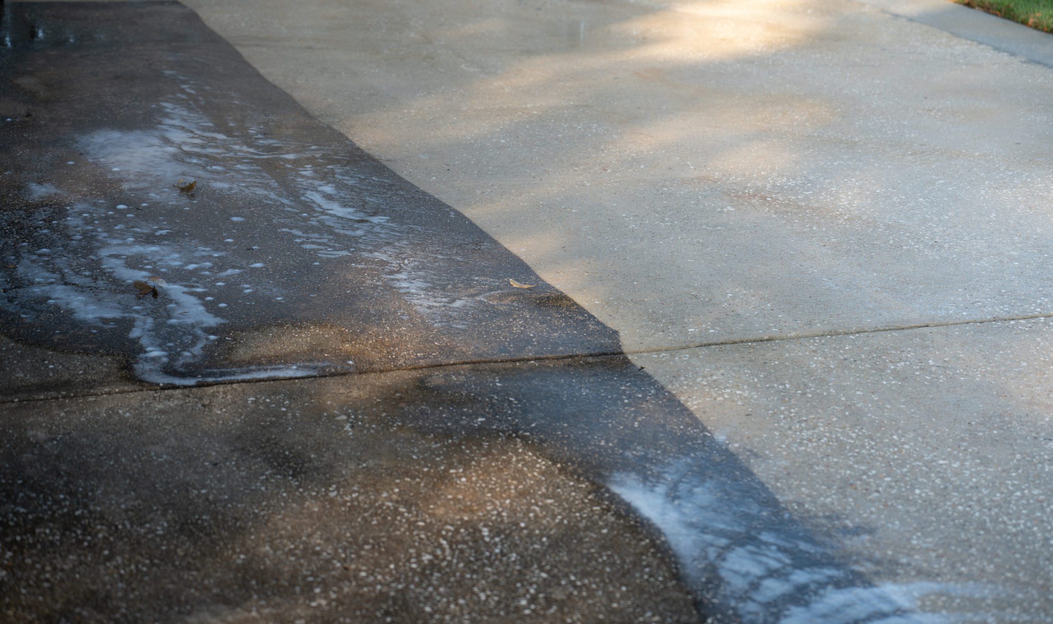 waco hydro wash before & after driveway sidewalk street pressure washing services